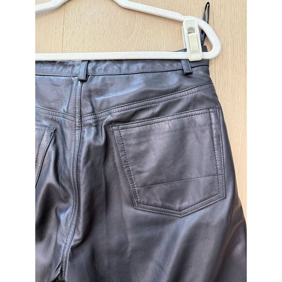 Brand new Vintage 2000's Men’s DKNY Genuine Leather Pants, size 31 - Picture 16 of 16